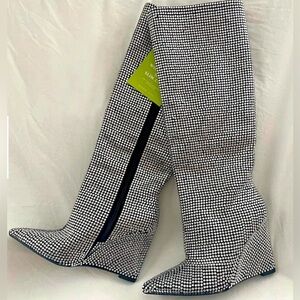 Gianni Bini Silver Rhinestone boots 8.5